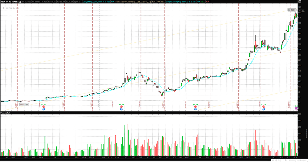 Tesla Stock History Chart at Fred Morales blog