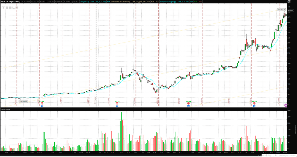 Tesla Stock History Chart