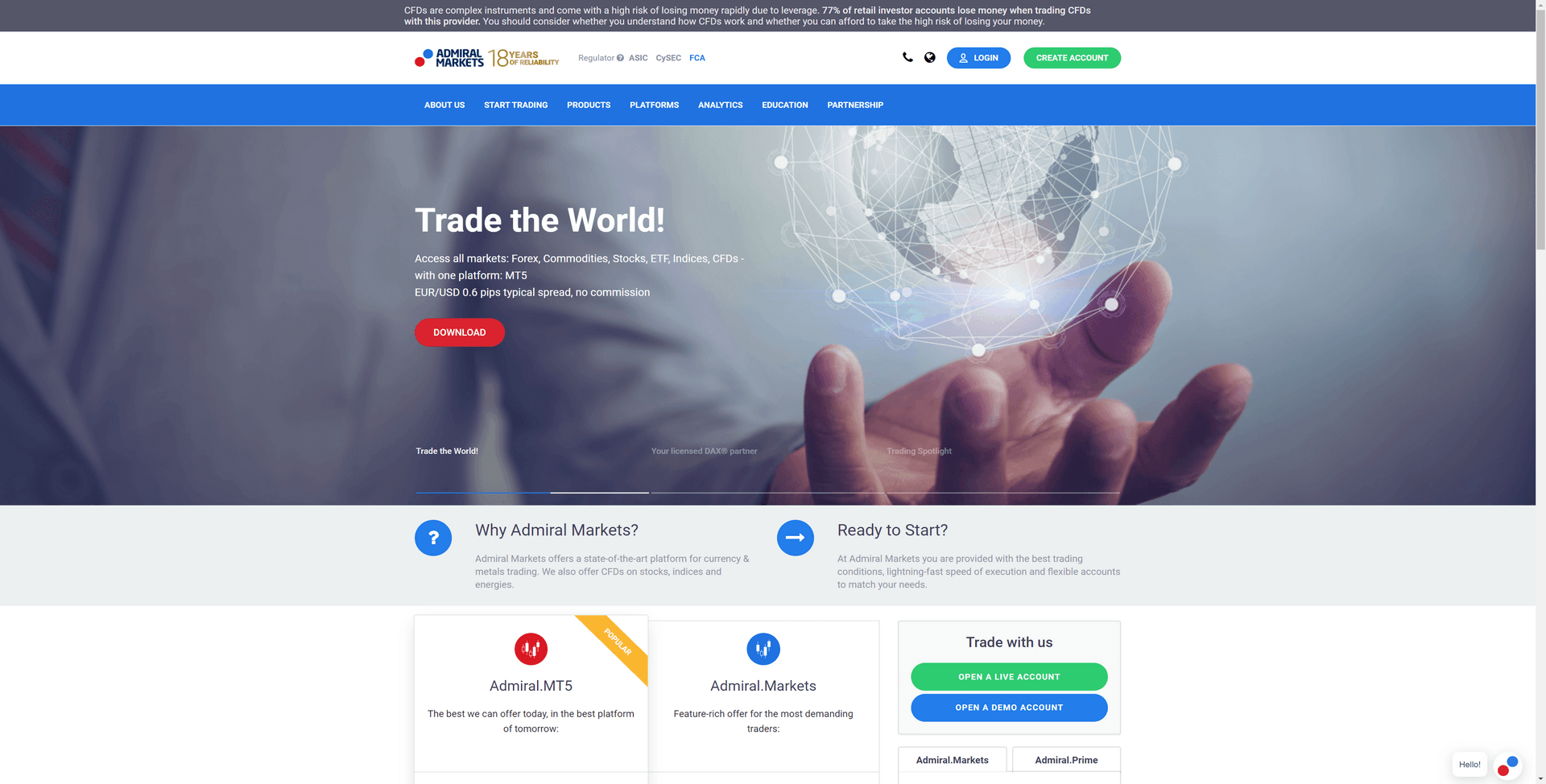 Admiral Markets Screenshot