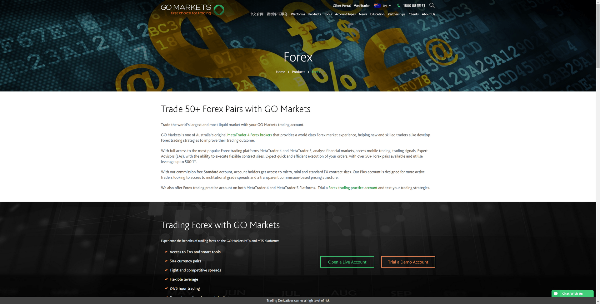 GO Markets Screenshot