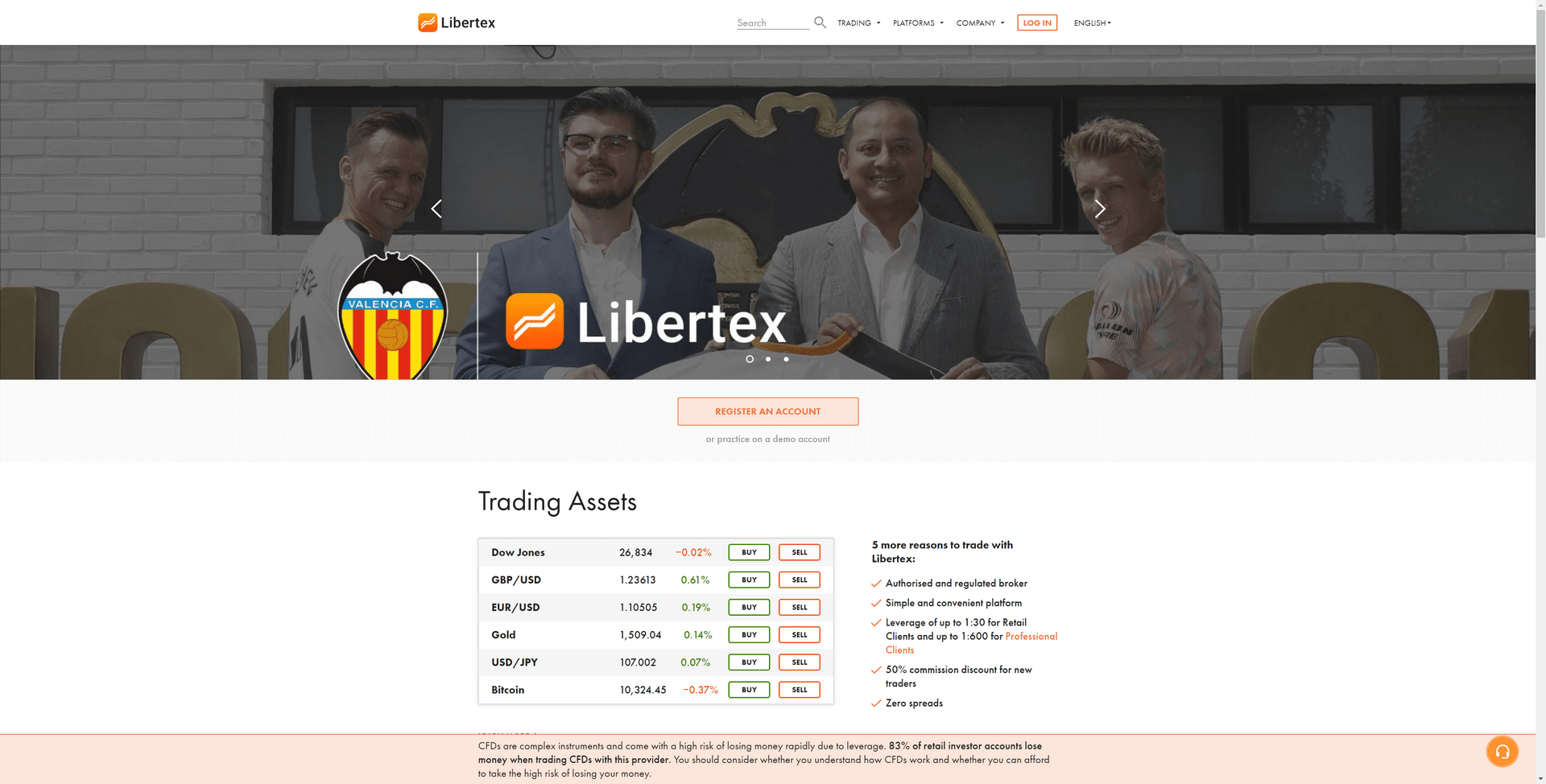 Libertex Screenshot