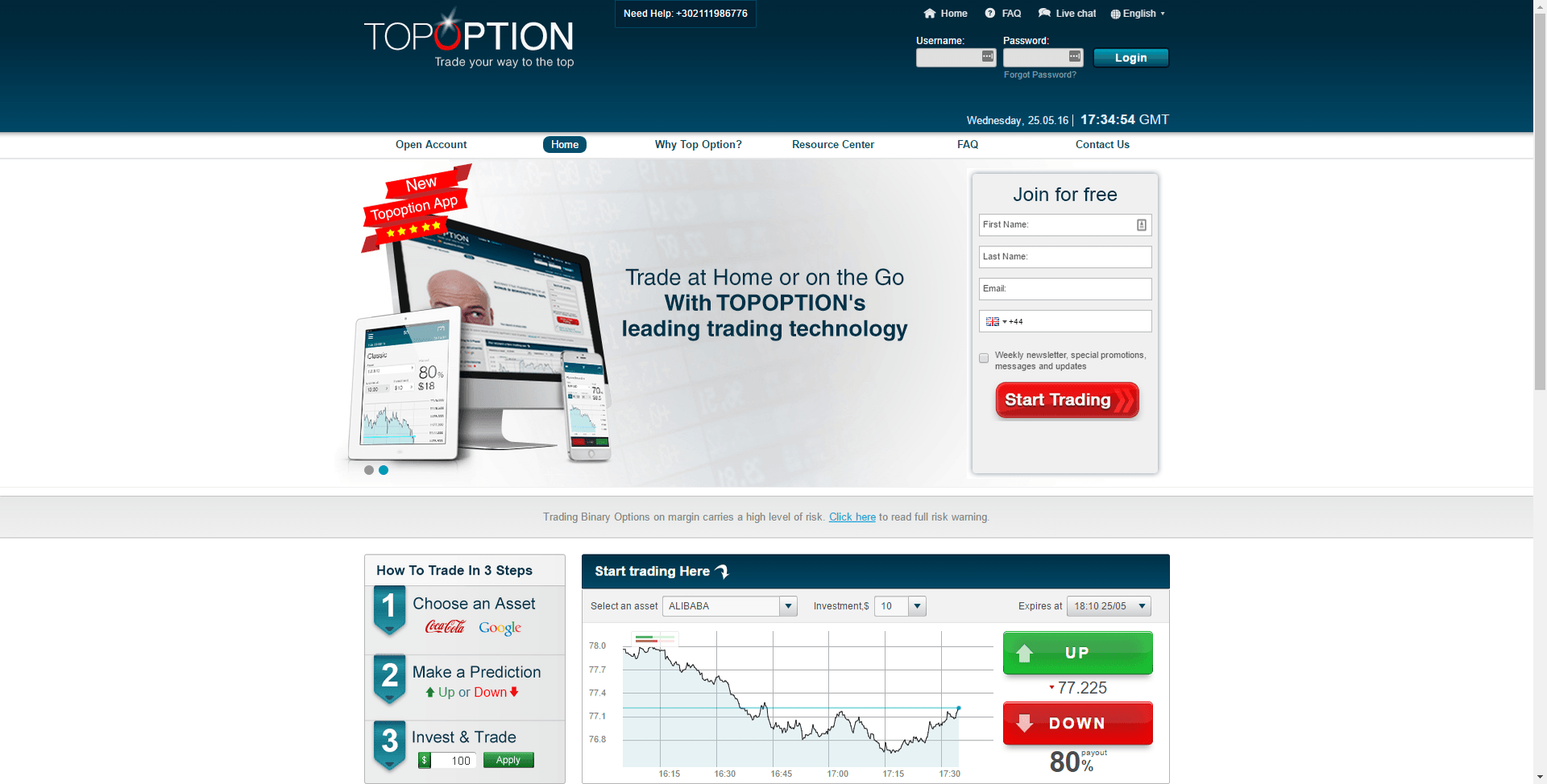 TopOption Screenshot