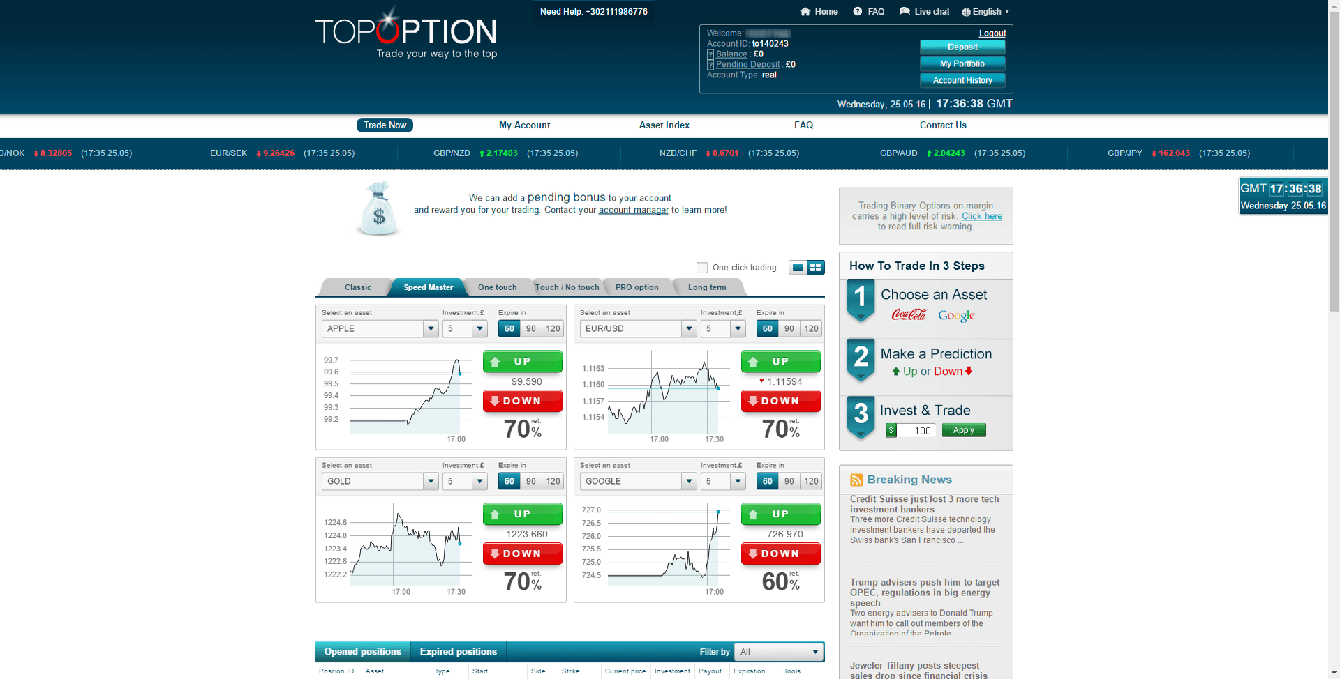 TopOption Screenshot